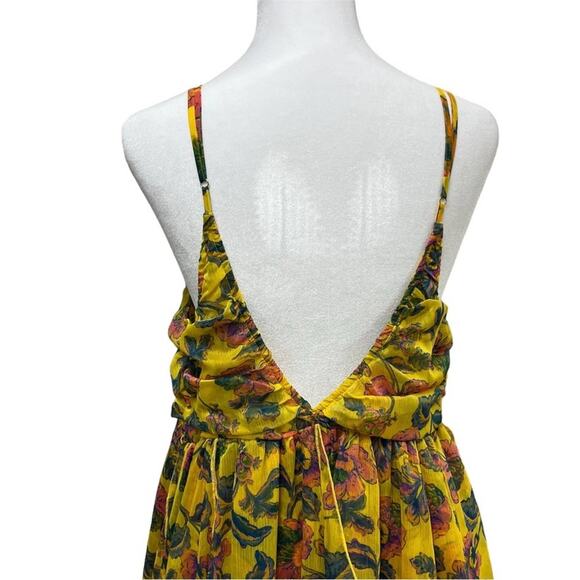 MISA Los Angeles Yellow Floral Dress - Picture 4 of 6